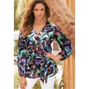 NEW | Boston Proper | Magical Butterfly Tunic Top